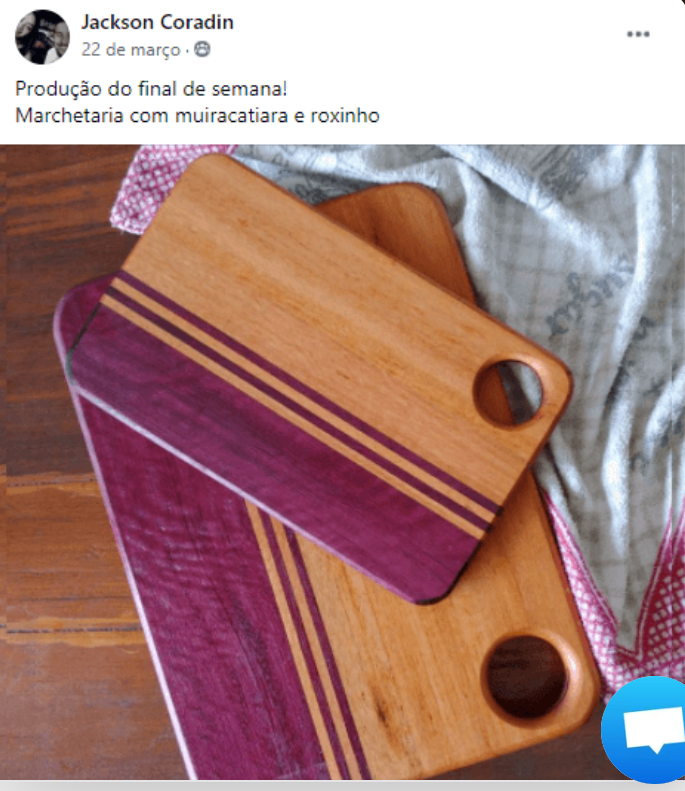 Depoimento de Jackson Coradin com a produção do final de semana
